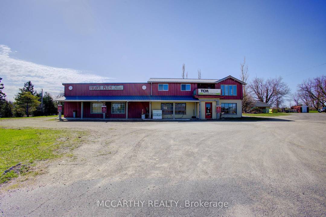 Highway Commercial, 2. 98 Acres, 3600 sq ft total Lg Store showroom, Offices 2 washrooms w 3 bedroom, one bathroom, 2nd floor Apartment, Shed, 1 car garage lg yard Great ...