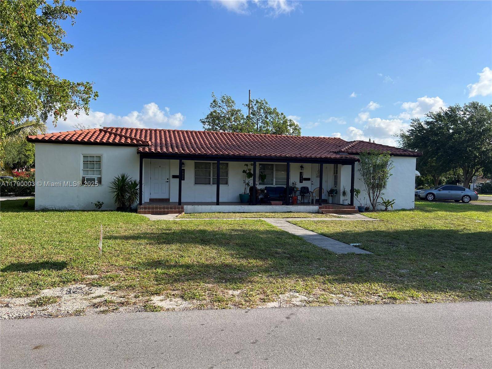 Duplex in Biscayne Park on a UNIQUE LOT no neighbors to the left or right.