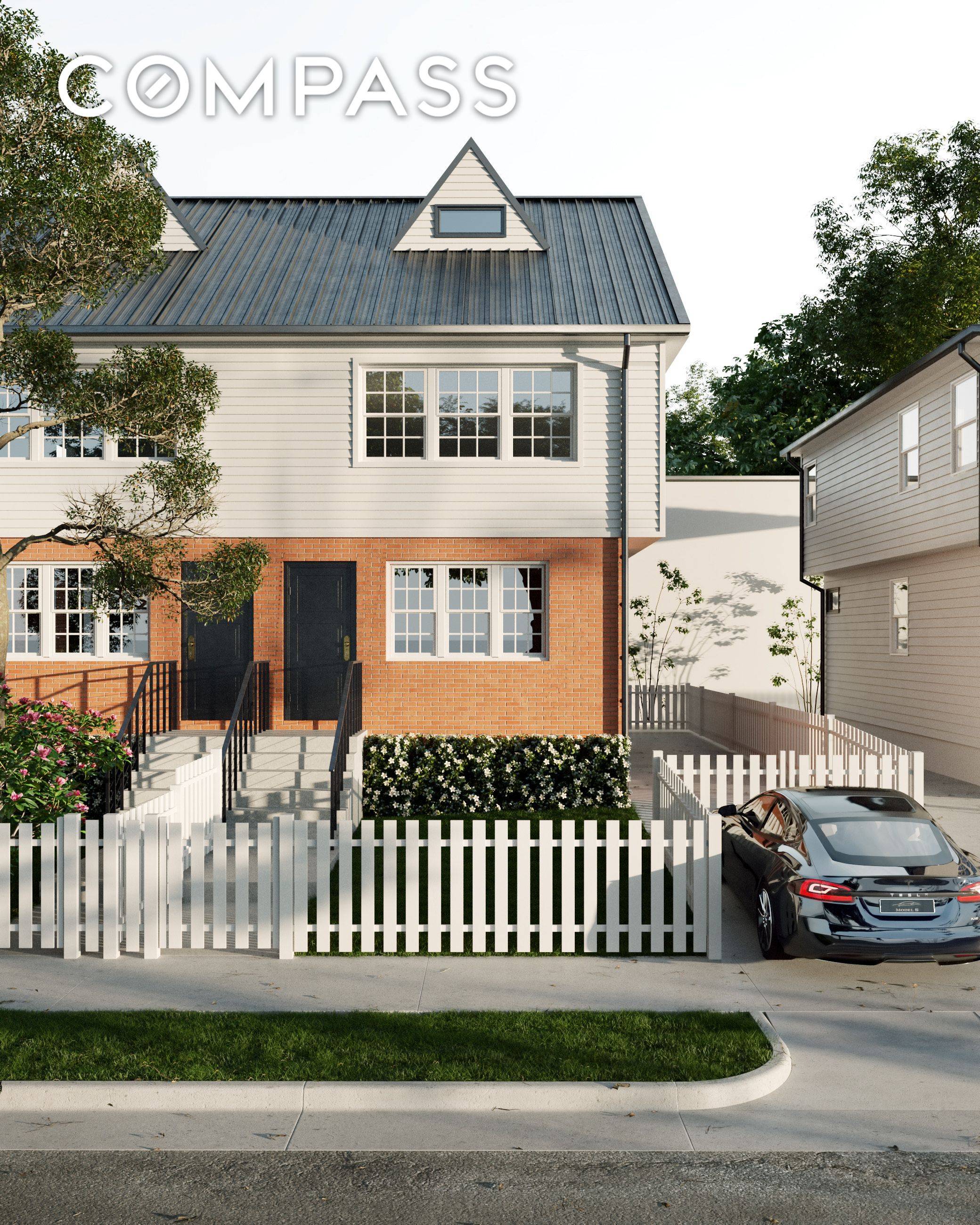 Investment opportunity ! Single family townhome with approved plans for a 2 Family.