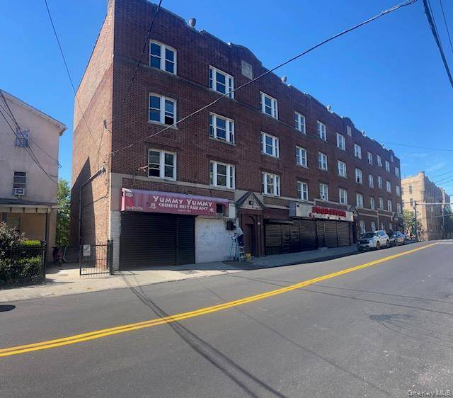 A transit oriented retail storefront on a busy Yonkers street, just steps from the Glenwood Metro North station.