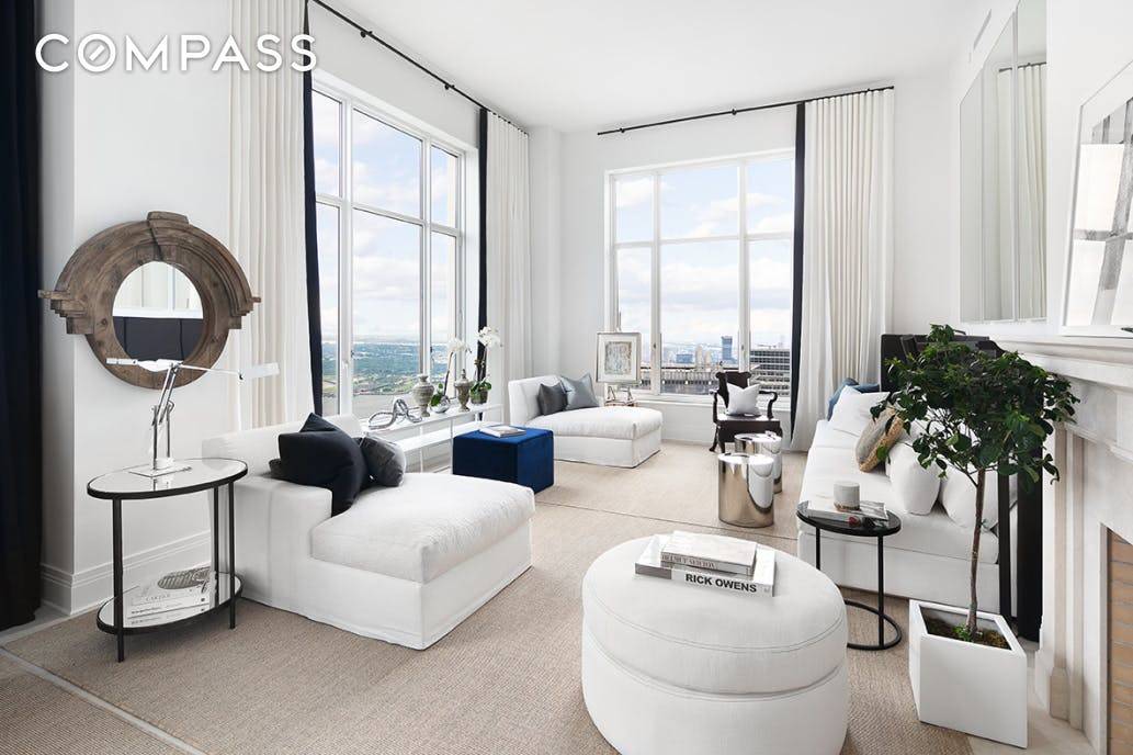 Enjoy sweeping skyline and river views as well as world renowned service 76th floors up at the Four Seasons Private Residences.