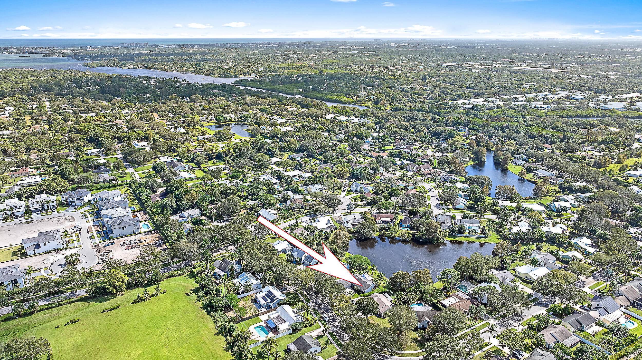 This lakefront home in Jupiter Landings boasts a fully renovated kitchen, bathrooms, flooring and offers exceptional views of the lake.