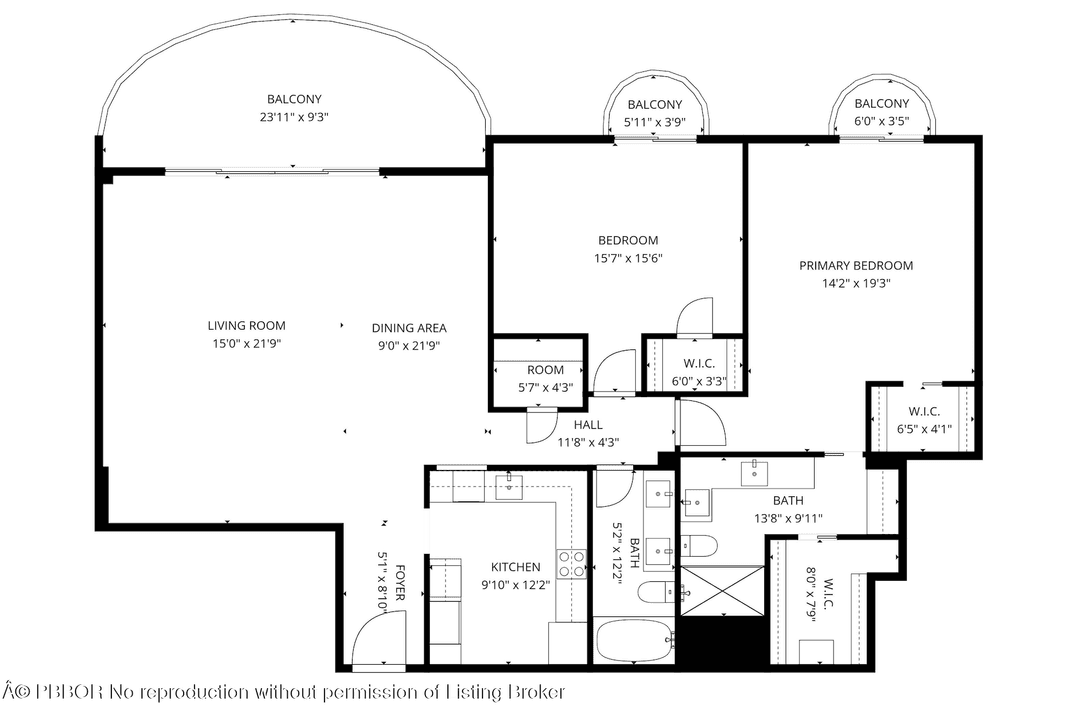 Rarely available 2 bed 2bath residence at Winthrop House, one of Palm Beach's most desirable full service buildings.