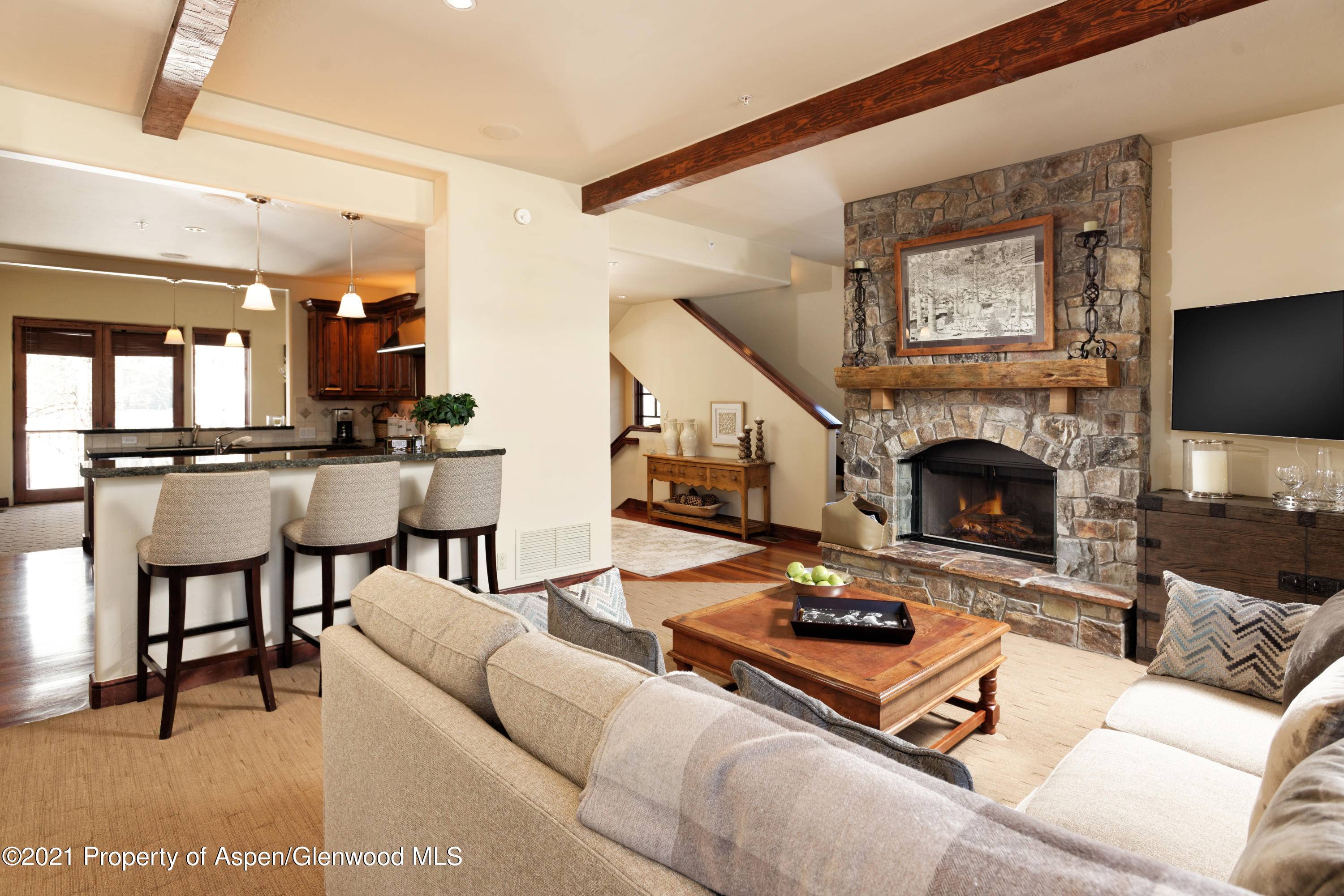 This multi level townhome is located in Snowmass Village with direct access to Snowmass Mountain and is a perfect getaway for any season !