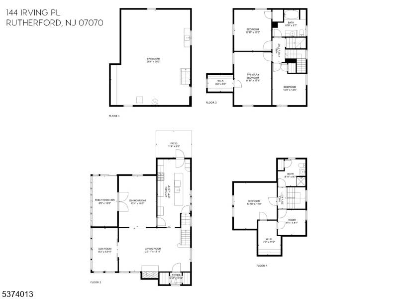 Irving Pl Rutherford Boro New Jersey Single-Family