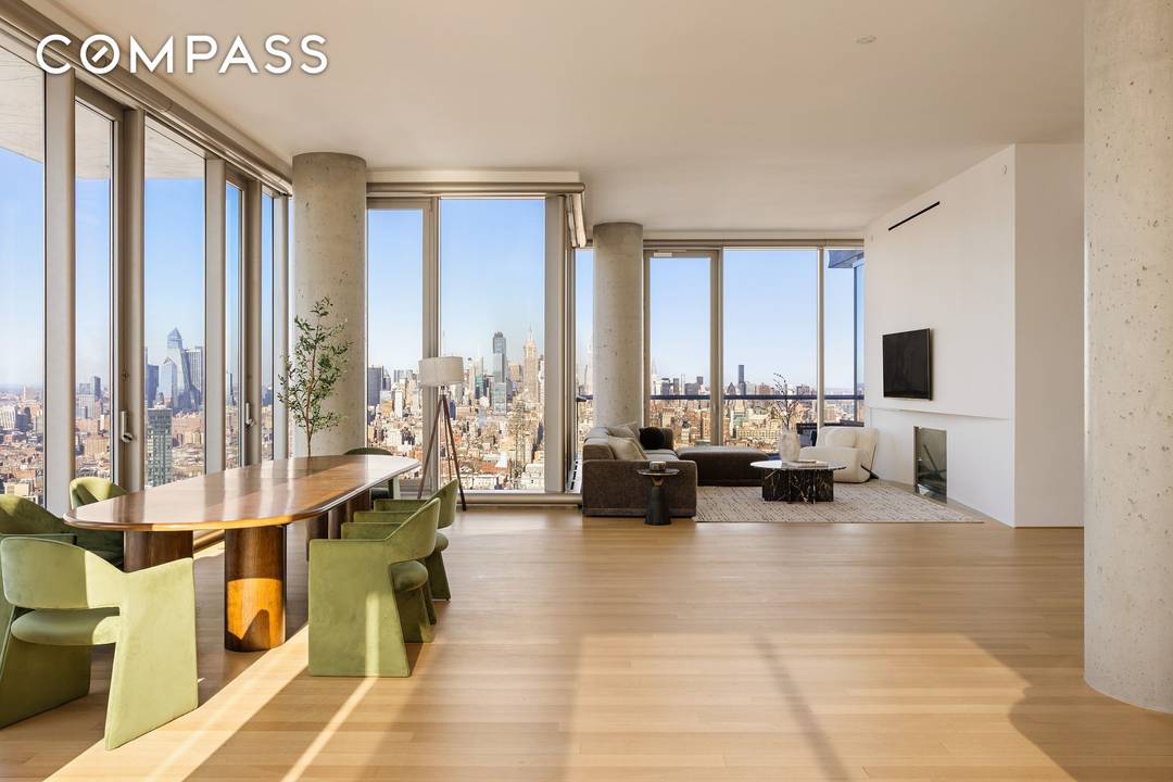 Presenting 56 Leonard Street, Residence 47W, a half floor at the iconic downtown landmark by Herzog and de Meuron.