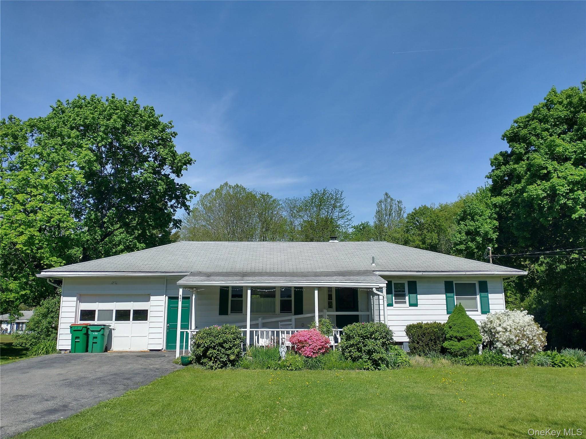 This pleasant, three bedroom ranch sits unassuming on a green and level 1.