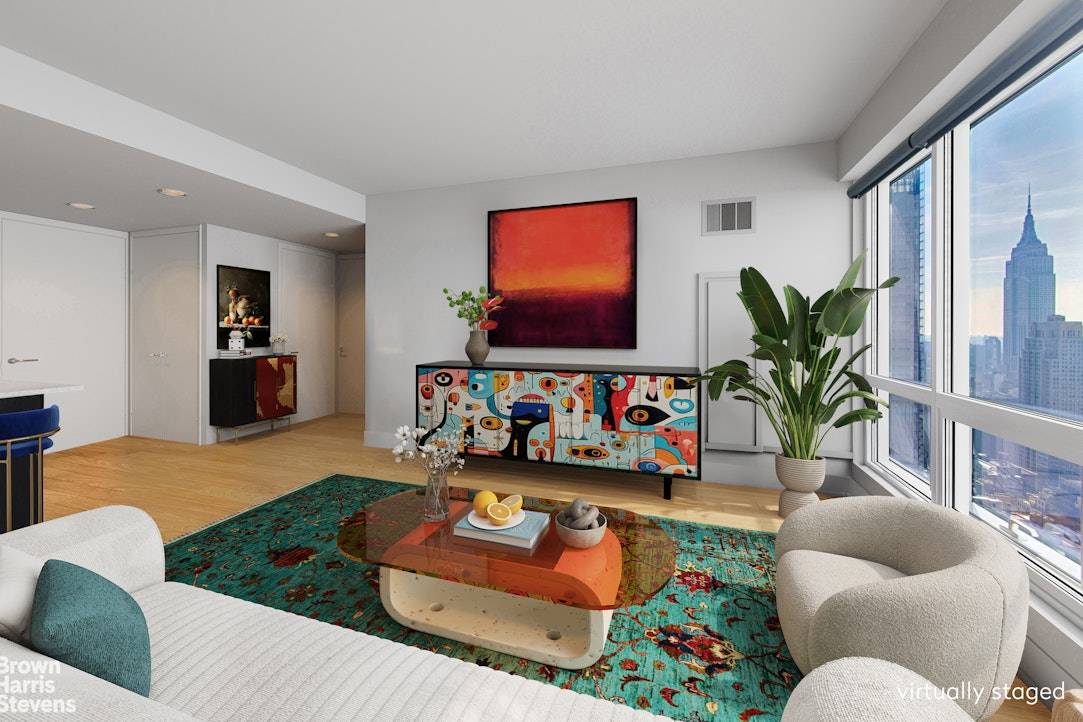 Highlights 43rd floor, 768 Sf, 1br 1 bath South facing with unobstructed views.