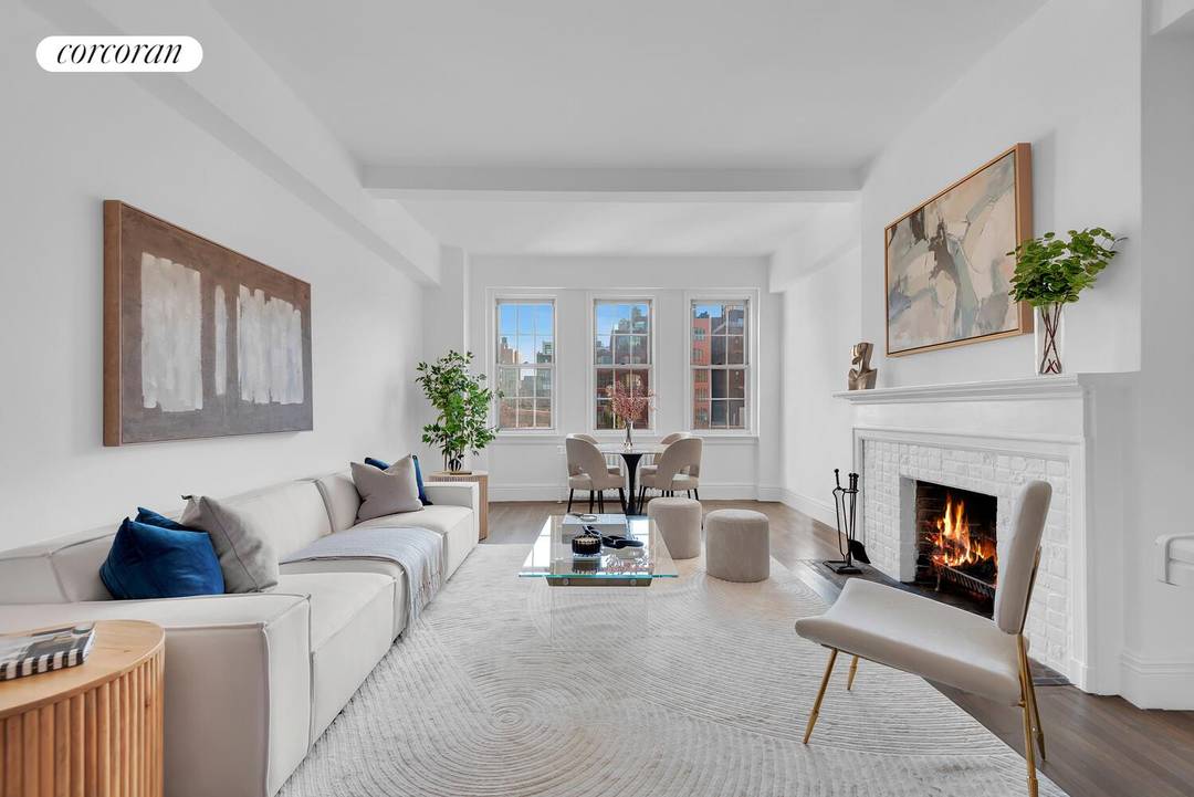 Sun drenched and elegant, this grand prewar one bedroom sits on the coveted and picturesque Gold Coast of Greenwich Village.
