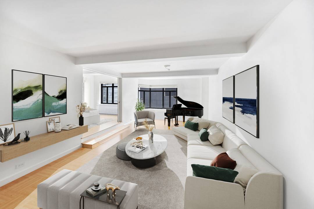 Welcome to Residence 7C at Regent House a flawlessly renovated three bedroom, two bathroom home set in the very heart of Midtown.