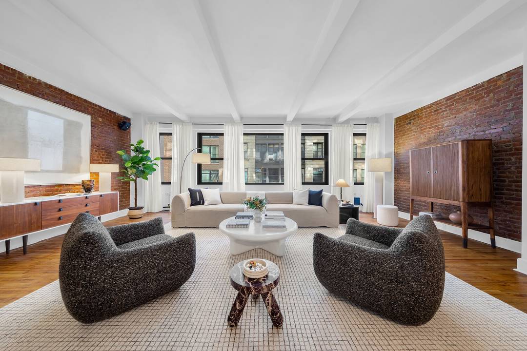 Loft 5 at 15 West 17th Street, approximately 2, 221 square feet of quintessential New York City loft living in the heart of the amazing Flatiron District.