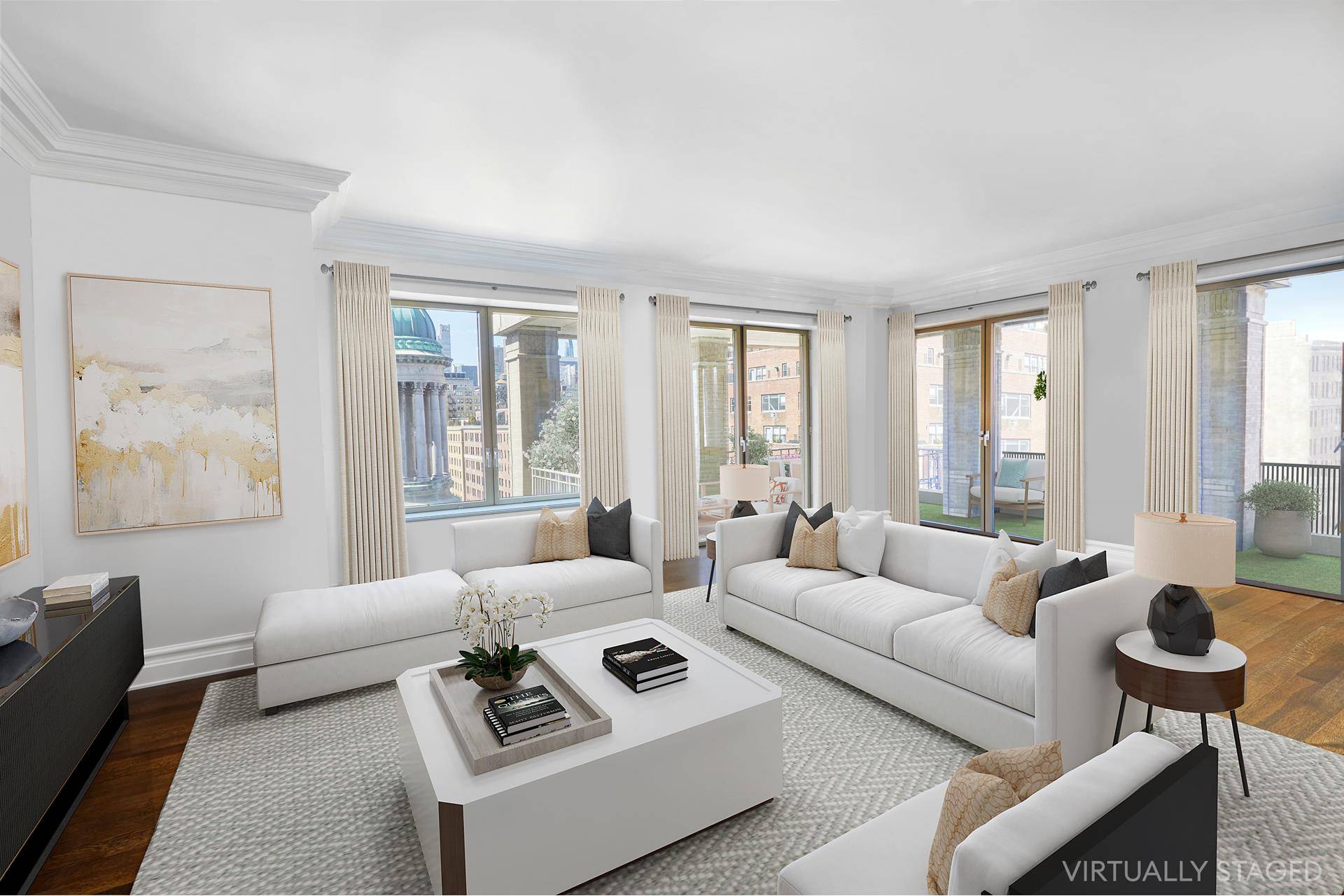 EXPANSIVE SUNDRENCHED FULL FLOOR CONDO WITH PRIVATE OUTDOOR SPACE This spectacular residence has it all !