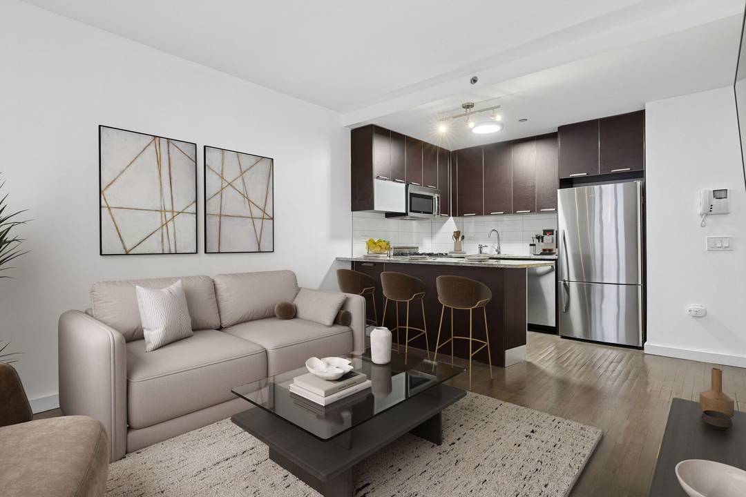 Bright Junior 1 Bedroom with Private Balcony in Hudson Yards Residence 4A offers a rare blend of indoor comfort and outdoor space in the heart of Midtown West.