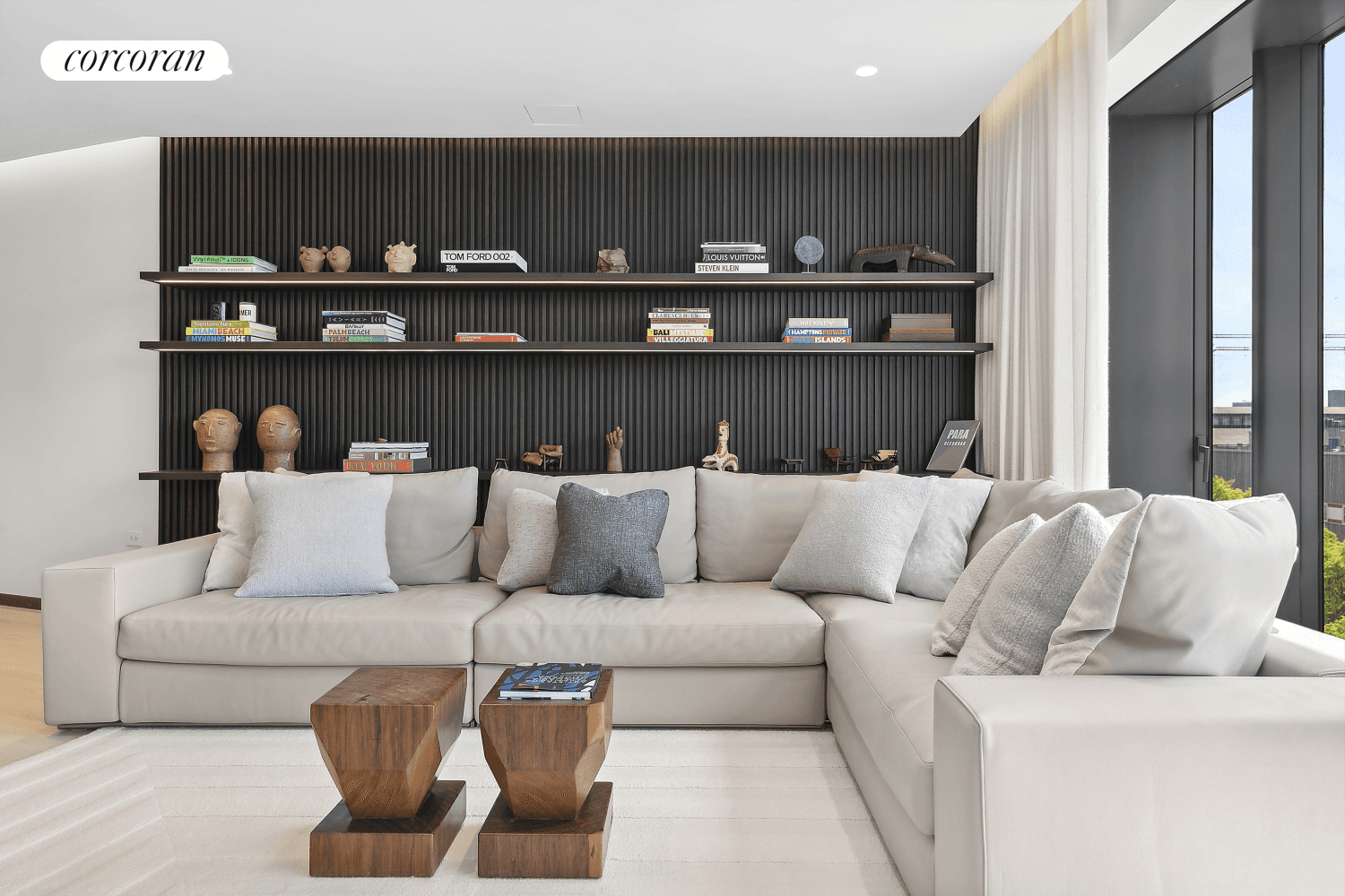 Brazilian Modern Aesthetic Custom Built Ins Throughout Pin Drop Quiet Oasis Flooded with Western Light Introducing an unparalleled living experience at 551 W 21st Street, where luxury meets sophistication in ...