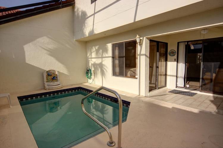 Enjoy this winter retreat complete with private pool and garage.