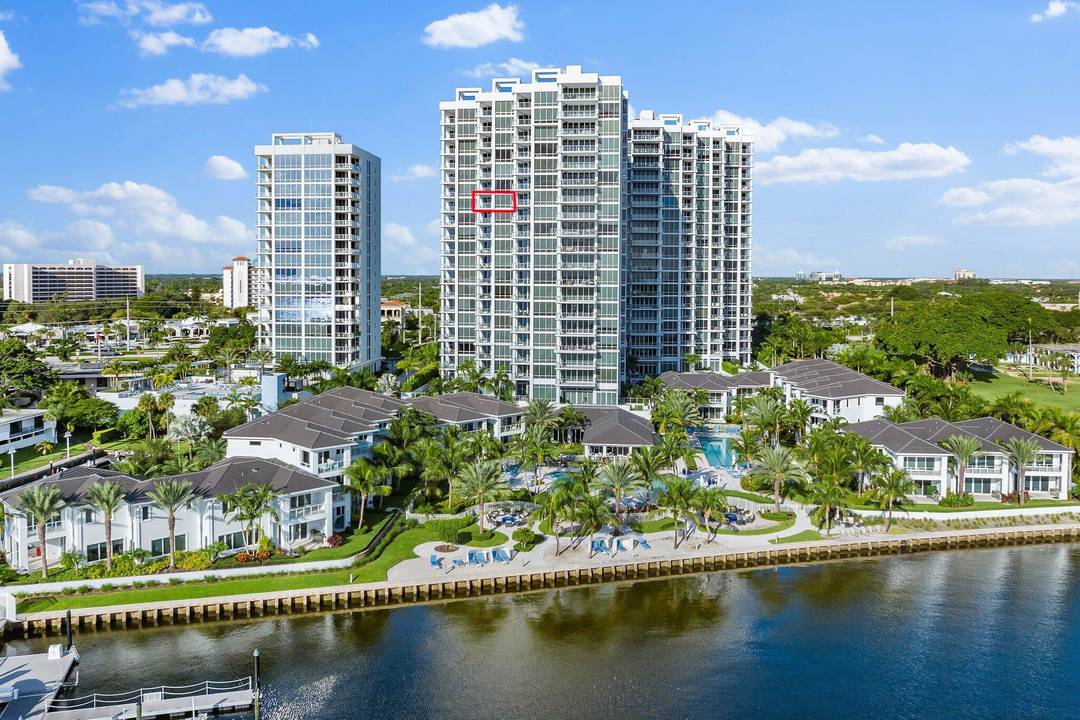 Enjoy amazing views to the ocean, Lake Worth Lagoon, and as far South as The Breakers Hotel in Palm Beach from this ultra luxury ''Cobalt'' floor plan in Water Club.
