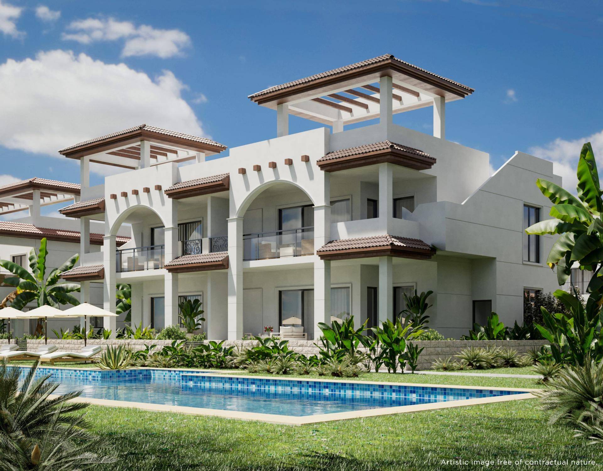 NEW BUILD RESIDENTIAL COMPLEX IN ROJALES New Build Residential complex of bungalow apartments, townhouses and semi detached villas in Rojales.