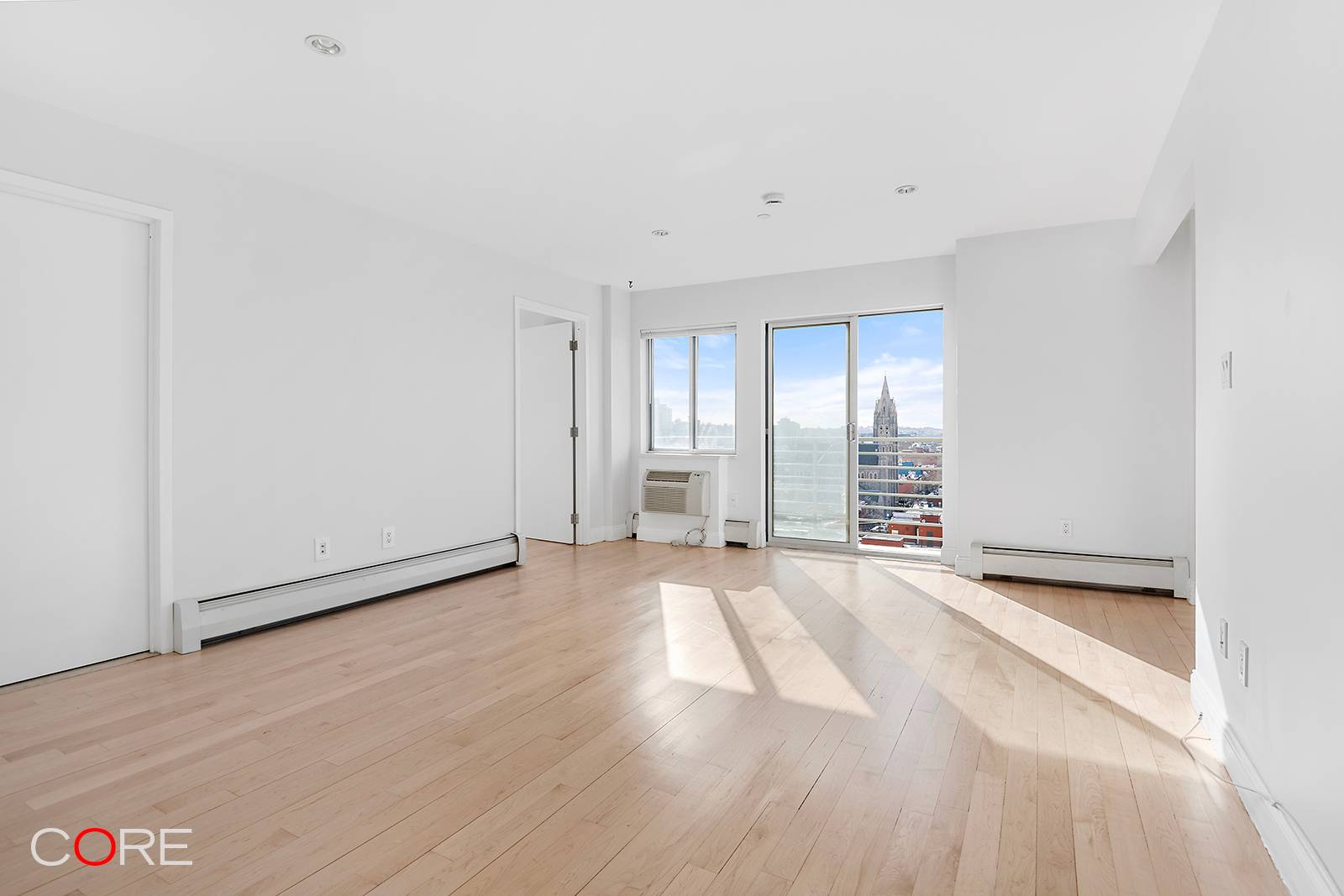 Enjoy your private balcony and sweeping views from Residence 11A on the top floor of Baltic Tower.