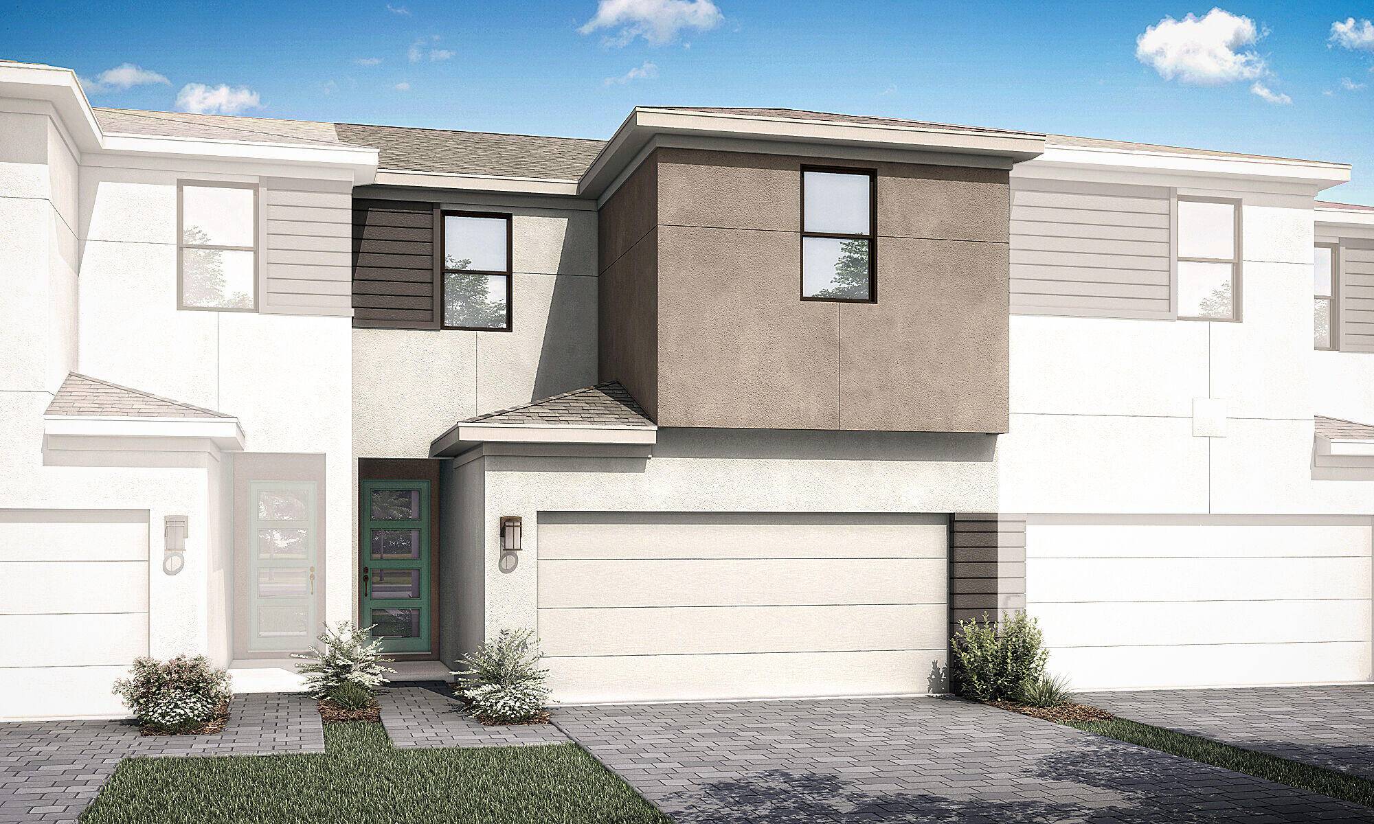 This townhome in Cadence at Mattamy Homes is an Ashton floorplan, including 3 beds and 3 baths in a two story home.