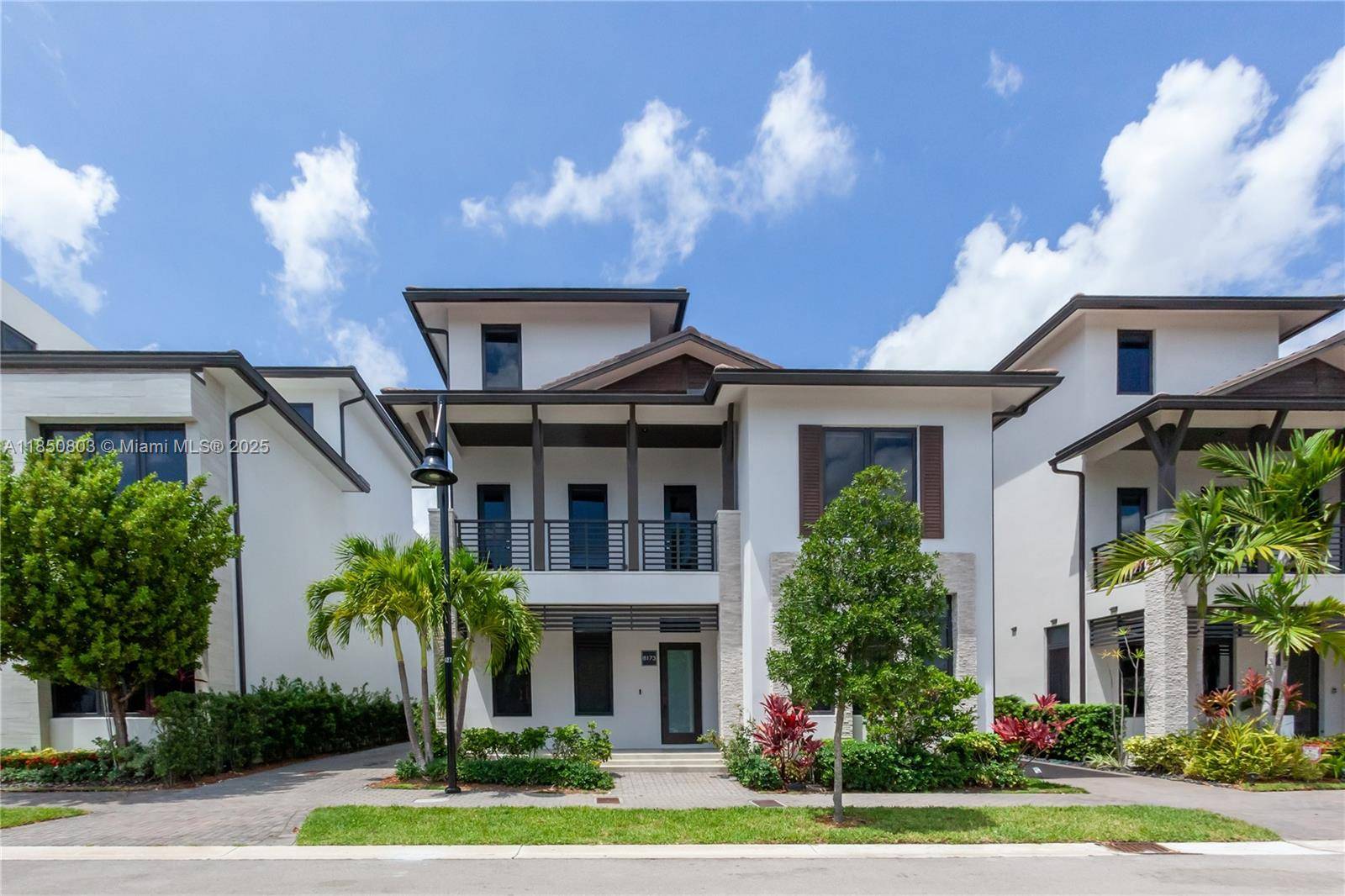Designed for both comfort and luxury, the home features hurricane proof windows and doors, elegant marble floors, an airy layout with soaring ceilings and a sleek open stairwell accented by ...