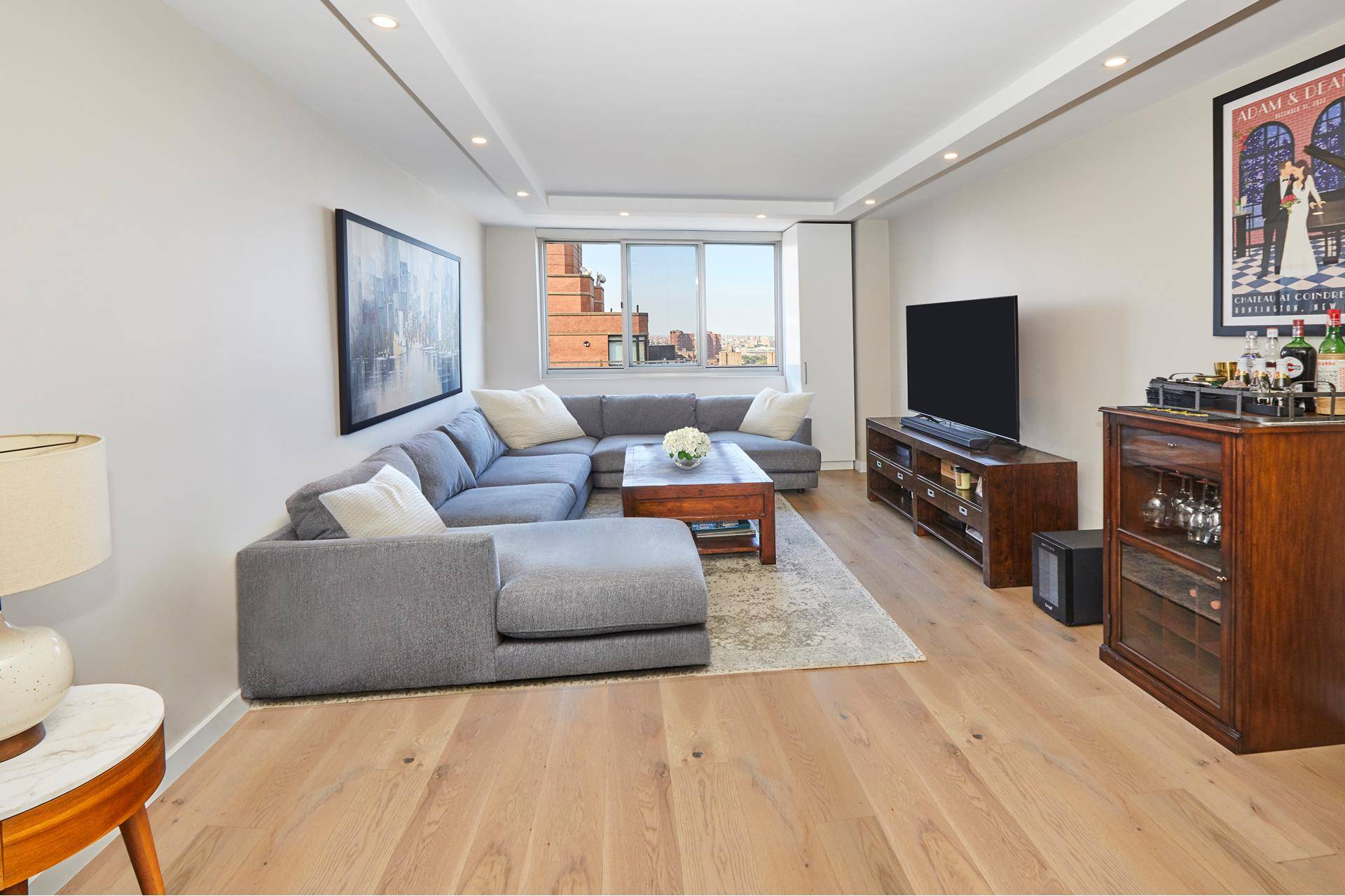 Wake up to magnificent sunrises over the East River from every room of this oversized, renovated, high floor, corner apartment at Mill Rock Plaza.