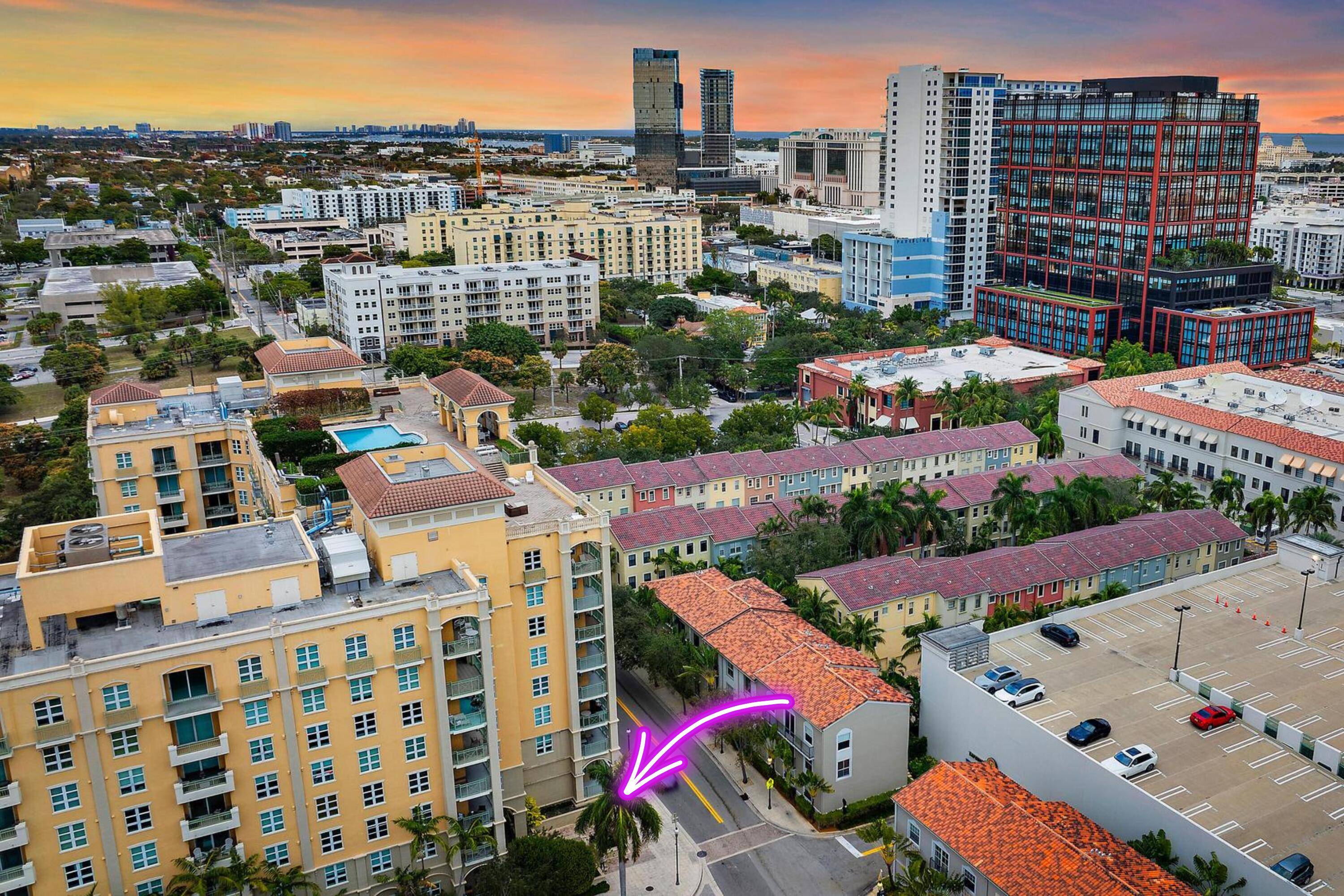 Live in the heart of Downtown West Palm Beach in this rare first floor 2 bed, 2 bath condo in The Metropolitan where comfort, style, and city convenience collide.