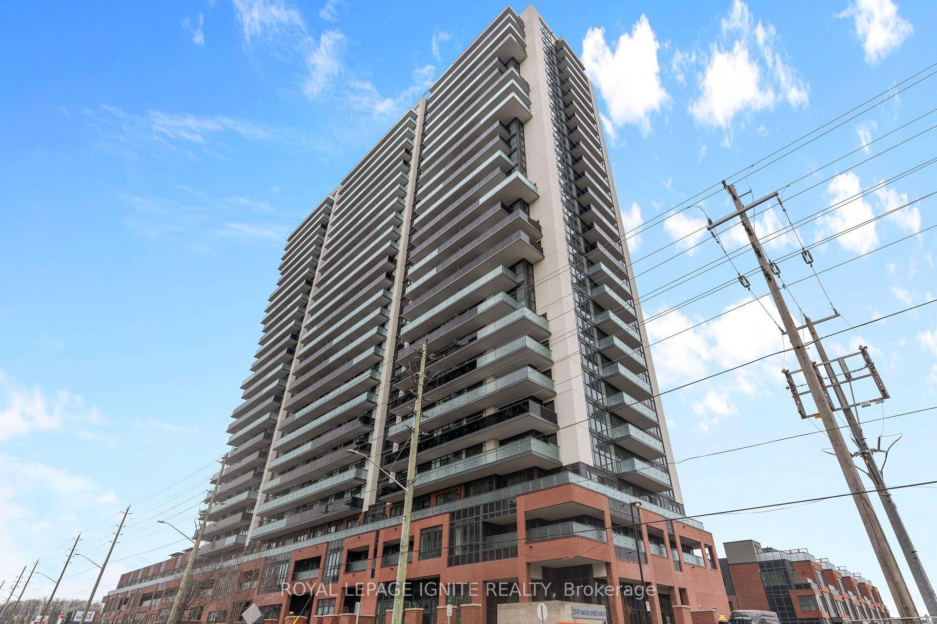 BRAND NEW 1 Flex With Underground Parking, Locker and Unobstructed NE View of Oshawa on the 25th Floor.