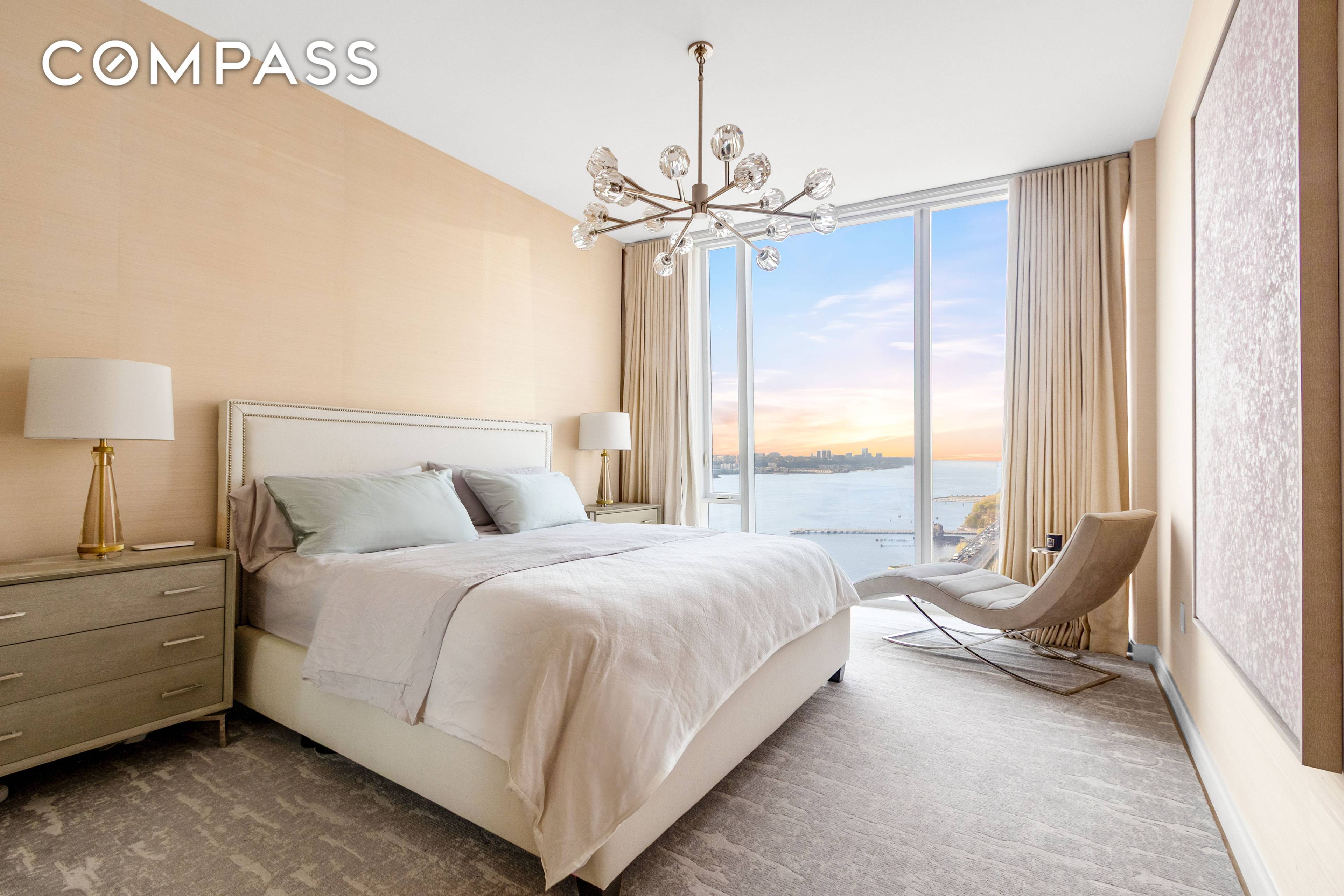Luxury 2 Bedroom Home Office Condo with River Views and Tax Abatement One Waterline Square Discover an extraordinary 2 bedroom home office, 2.