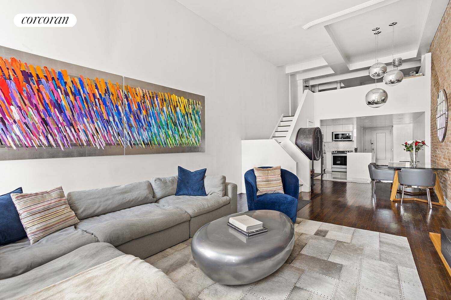 Greenwich Village Gem Airy and sophisticated, with amazing Eastern light from a pair of 10 foot tall windows stretching nearly floor to ceiling, this oversized loft, huge sleeping area with ...