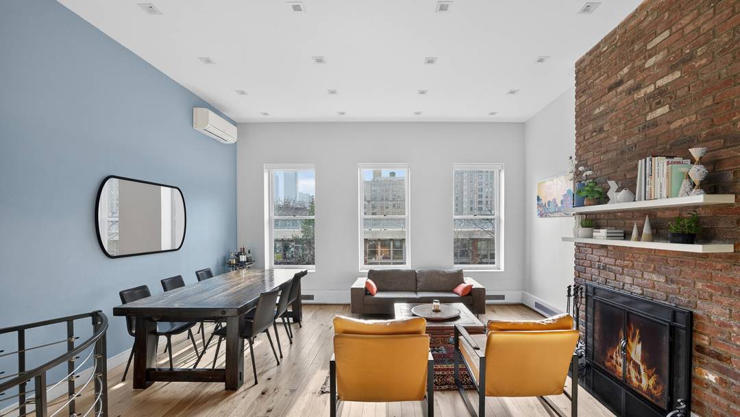 ALL OPEN HOUSES BY APPOINTMENT ONLY VIEW VIDEO FOR MORE INFORMATION This mint triplex offers a south facing living room with lovely open city views, a wood burning fireplace, exposed ...