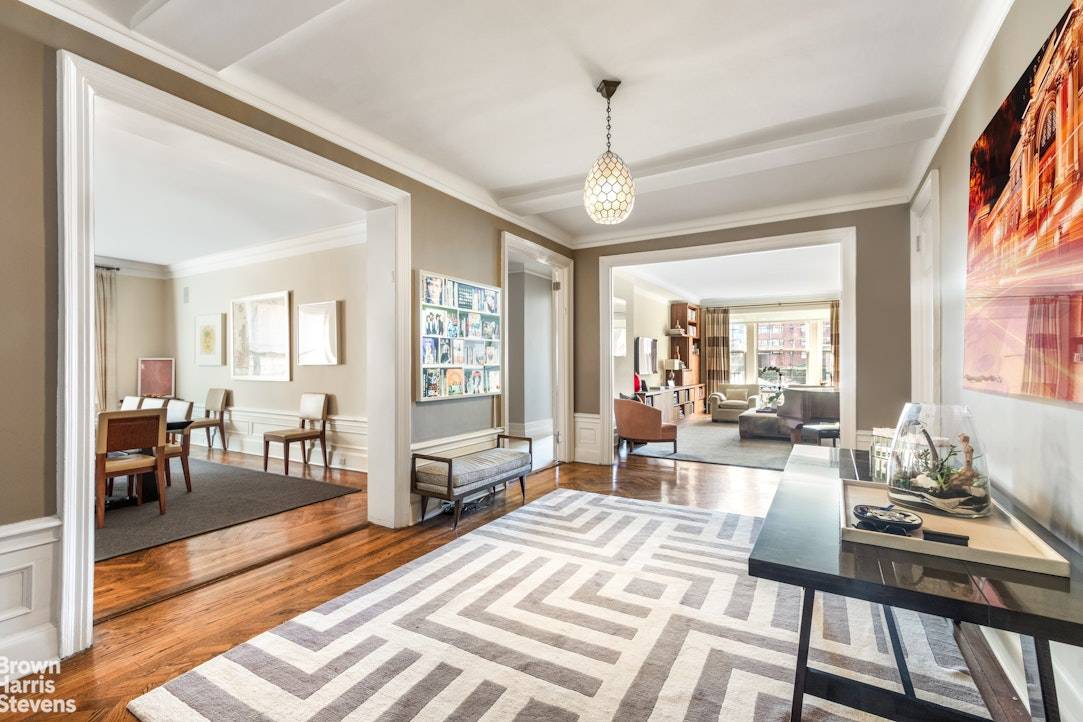 NEW TO MARKET ! A rarely available, gorgeous and stately Classic 8 into 7 prewar home in a coveted full service cooperative one block from Central Park on the prime ...