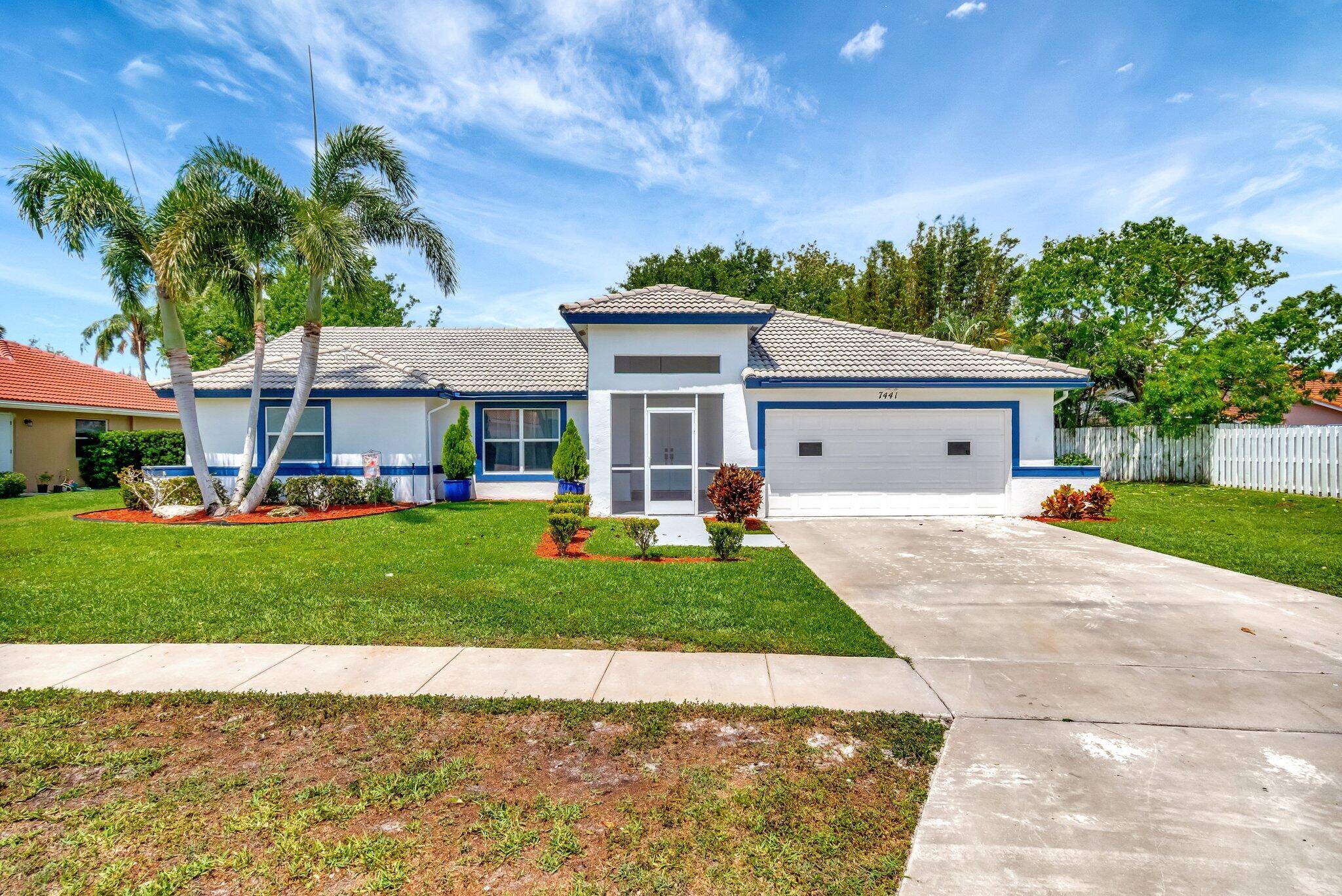 Welcome to this beautifully renovated 3 bed 2 bath single family, home nestled in the wonderful community of Lake Charleston in west Lake Worth !