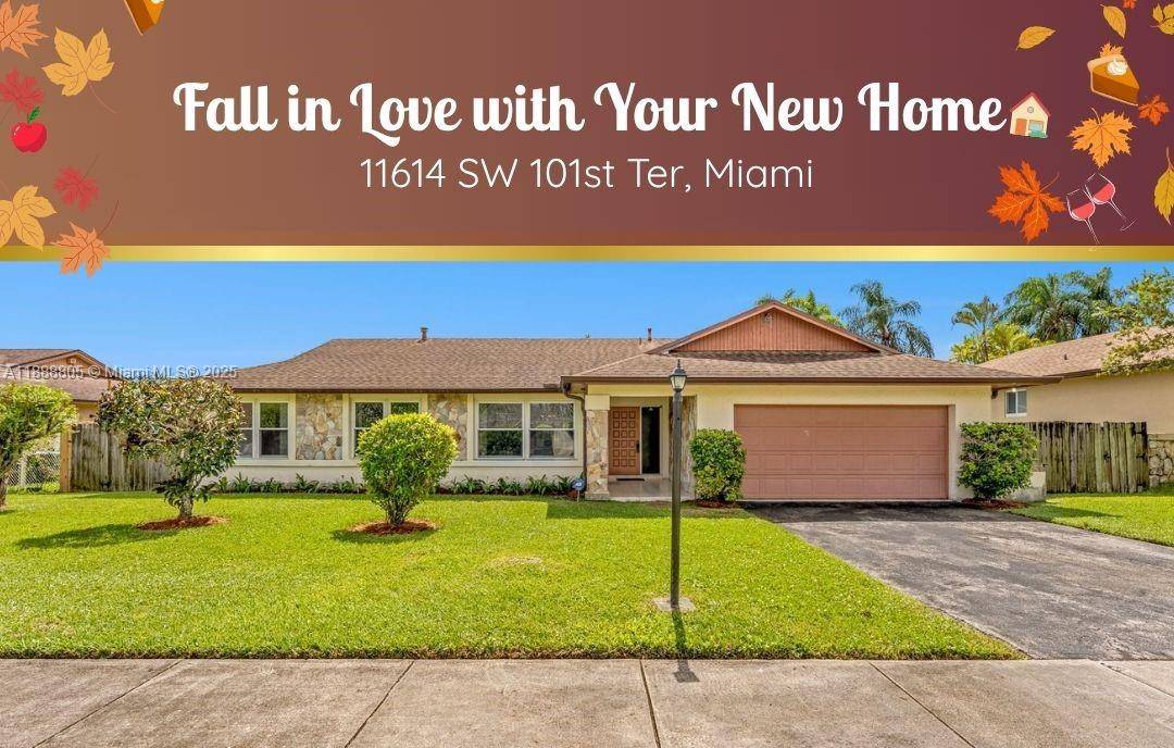 This home offers a perfect canvas to make your own, featuring vaulted ceilings in the entrance amp ; partial impact windows throughout.