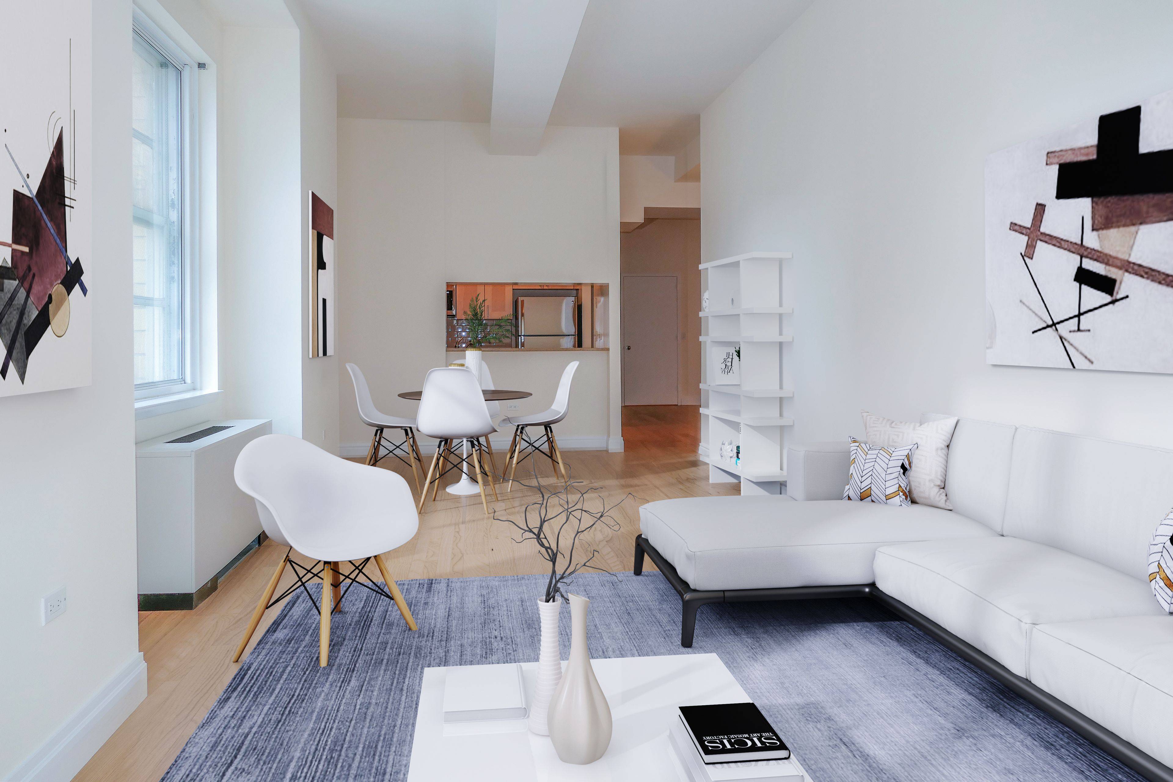 Stunning views from this spectacular one bedroom, two bathroom corner residence.