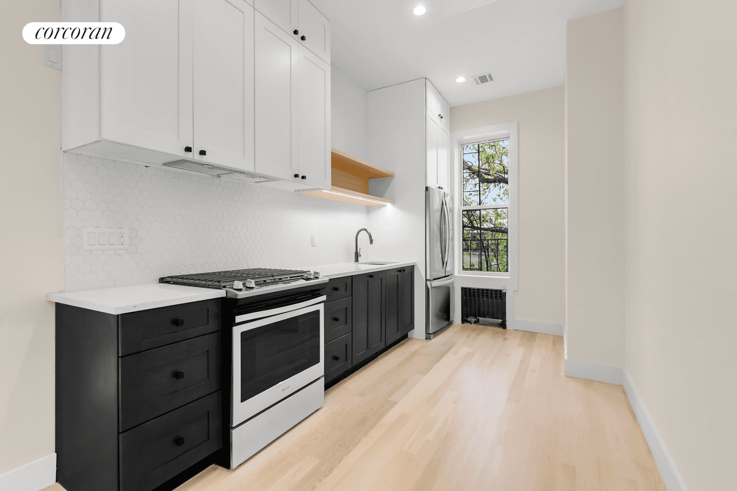 Welcome to Apartment 4R a beautiful three bedroom, two bath residence perched on the top floor of an intimate, eight unit building.