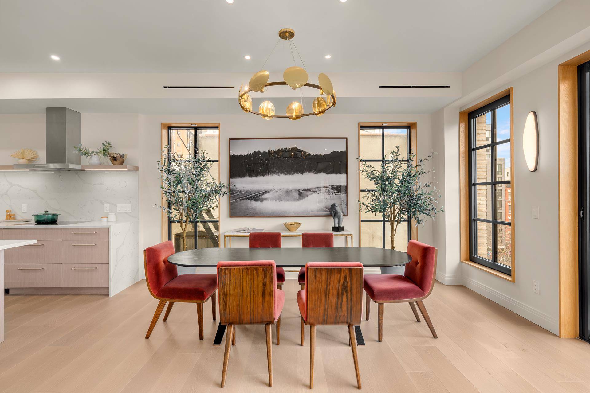 Designed by David Howell and the DHD Architecture and Interior Design team, this home embodies the grandeur of a townhouse with the sleek, modern finishes of a luxury penthouse.