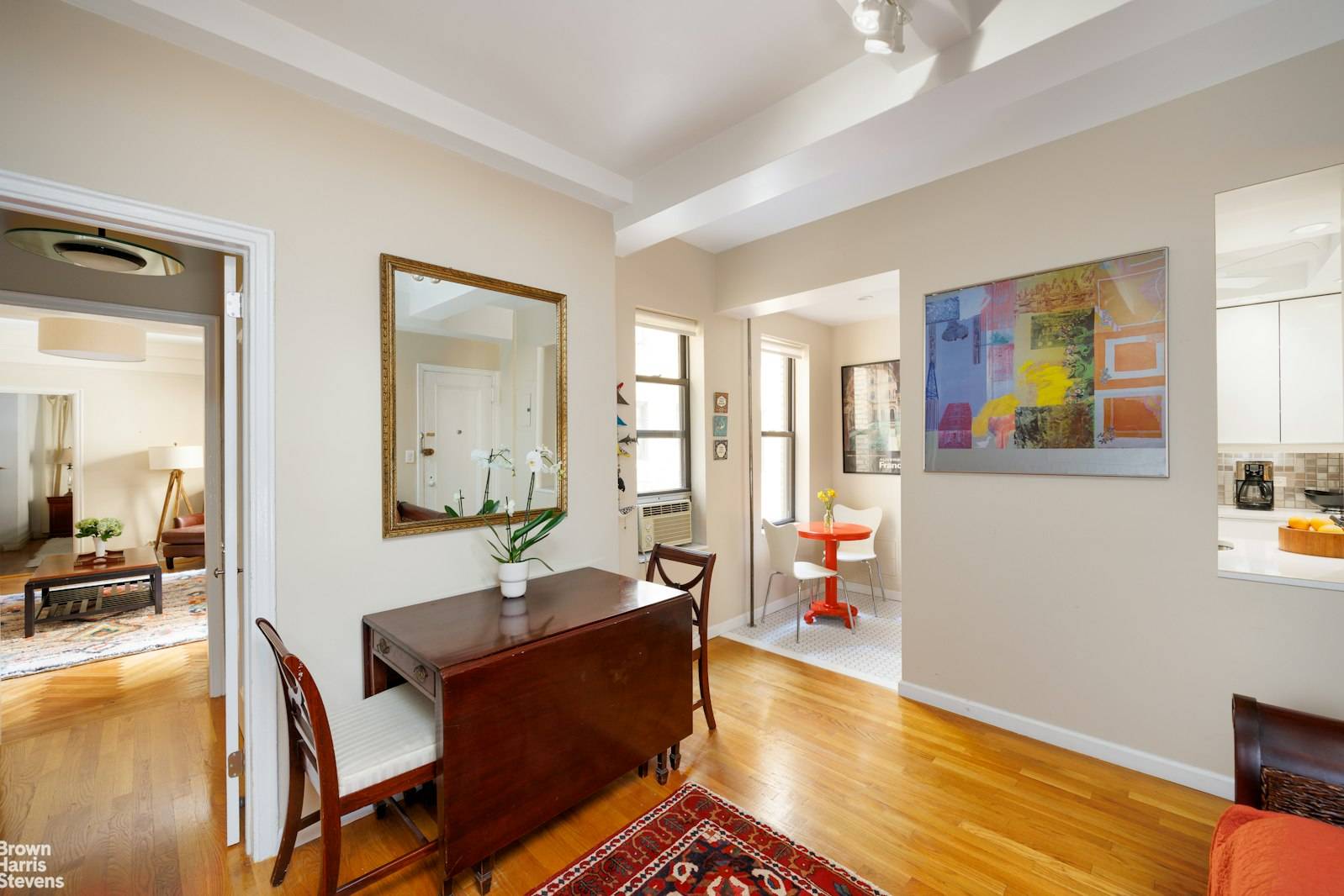 Located in the rear of the building, this pin drop quiet pre war home is a sanctuary from the hustle and bustle of Manhattan.