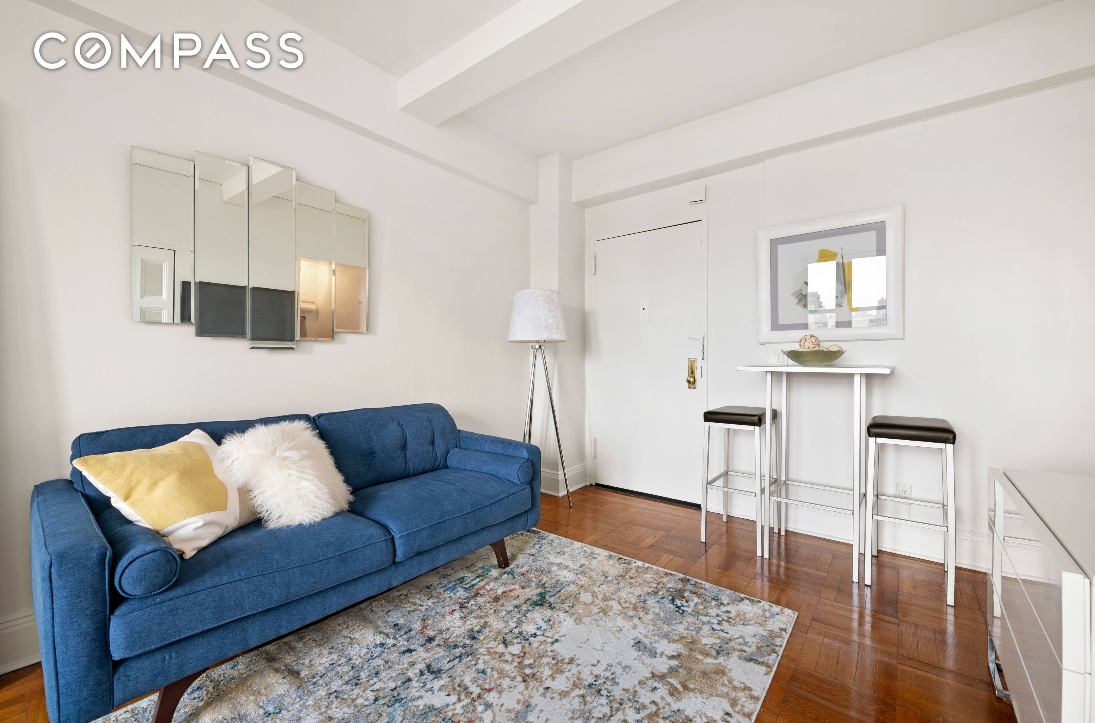 Welcome to this sunny and beautifully renovated studio in The Alden, Emery Roth s iconic pre war building directly across from Central Park.