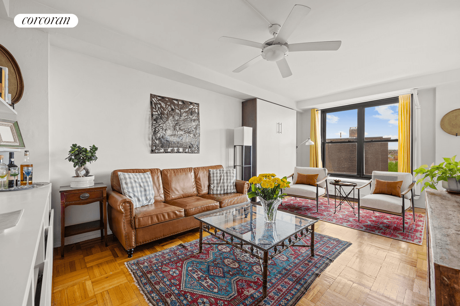 This remarkable top floor home floats above the historic, tree lined streets of Clinton Hill, Brooklyn on the border with Fort Greene.