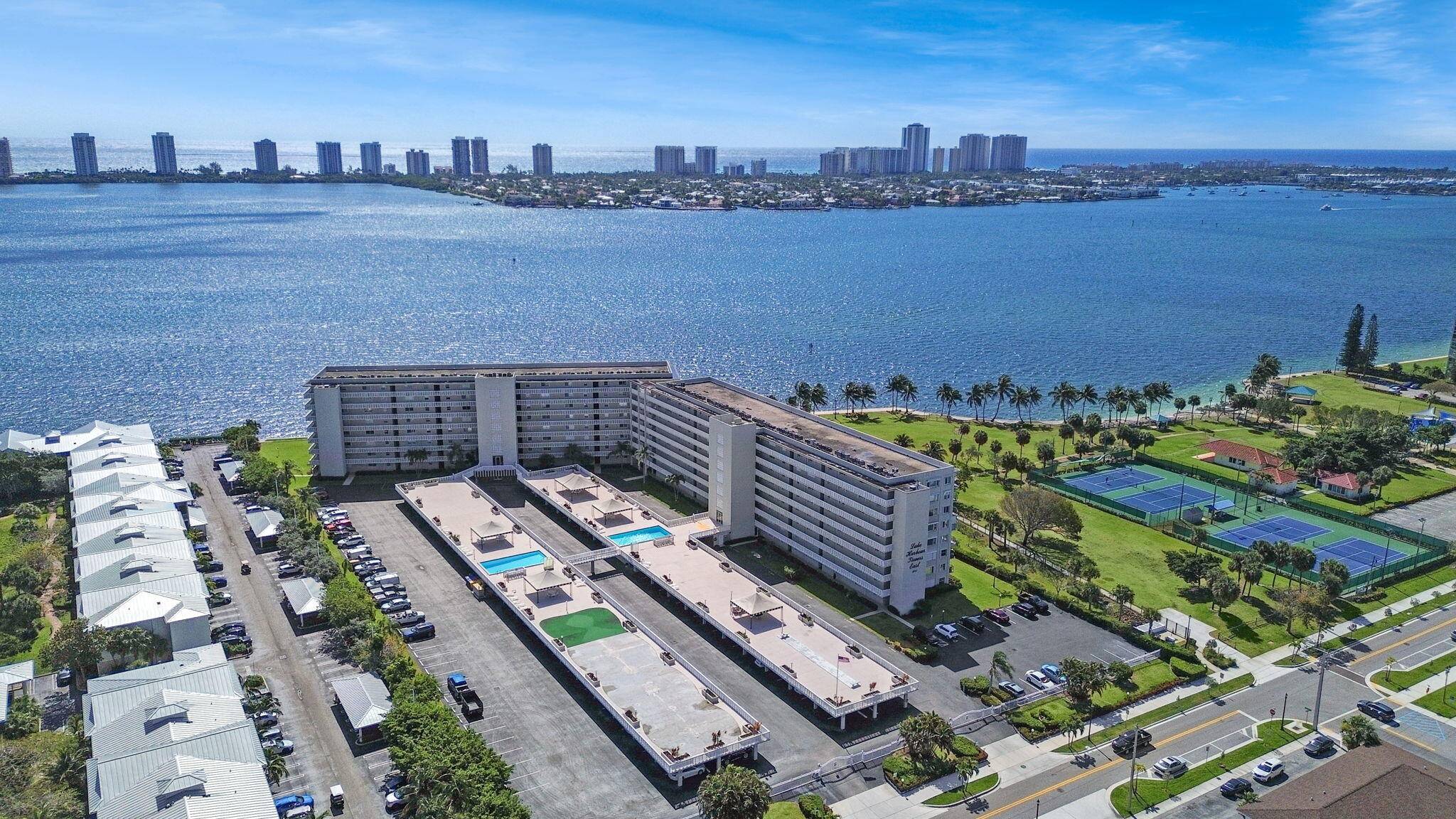 Walk into the most amazing water views looking over Singer Island skyline.