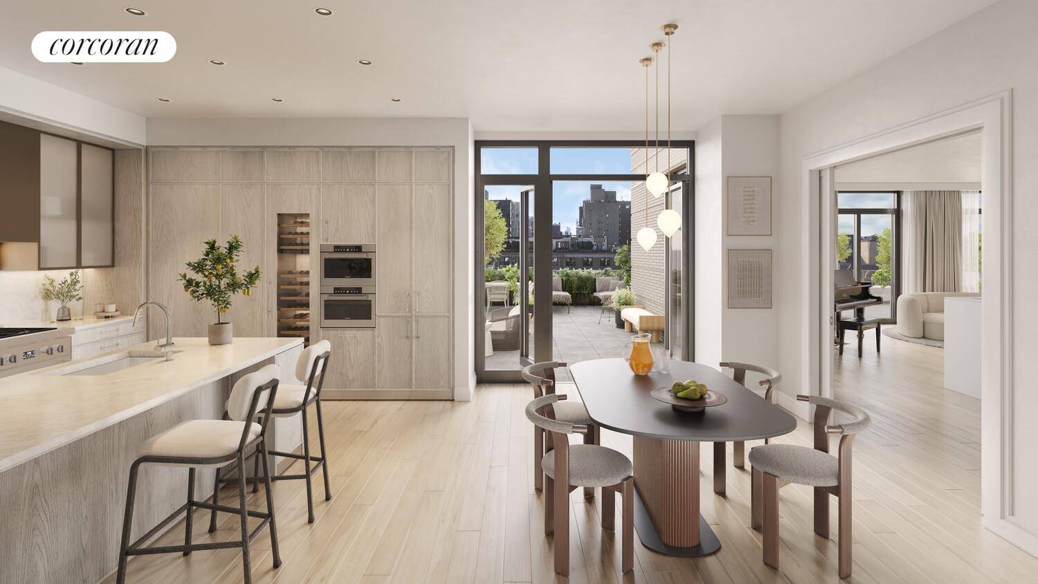 Designed by renowned architect and designer Thomas Juul Hansen, Penthouse 17C is a CORNER four bedroom, four bathroom residence with two separate terraces.