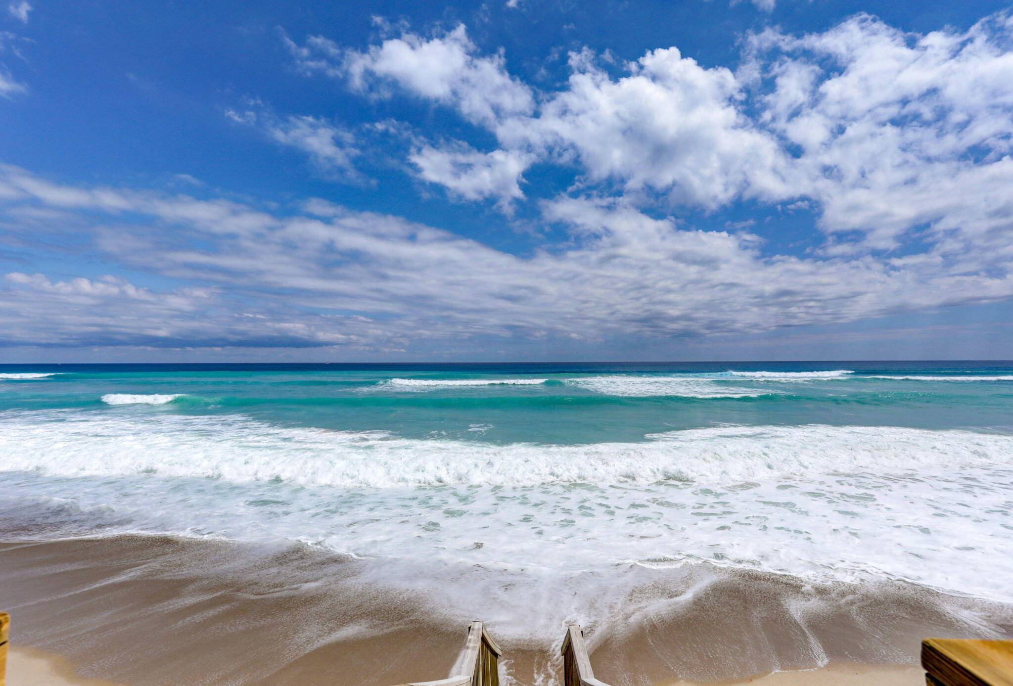 Make this your home away from home, direct Ocean and Intracoastal view two large bedrooms and baths.