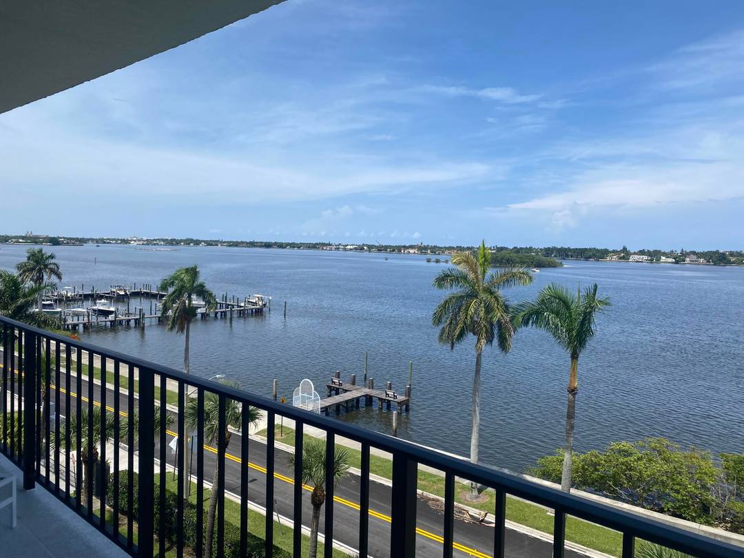 Amazing views from this fully renovated three bedroom direct waterfront apartment at Portofino South.