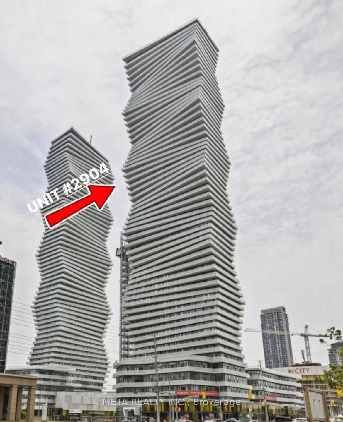 Spacious 2 Bedrooms Den Corner unit in the Heart of Downtown Mississauga with beautiful west and South views of Lake Ontario.