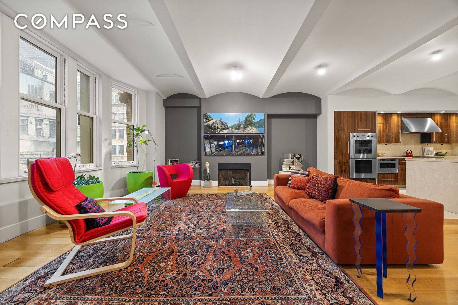 A Dramatic Downtown Loft Where History Meets Modern Refinement !
