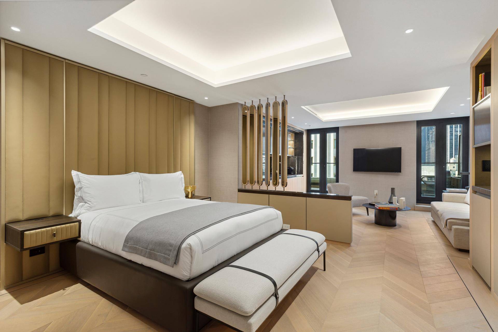 FULLY FURNISHED LUXURY LARGE JUNIOR SUITE WITH TERRACE AT THE MANDARIN ORIENTAL RESIDENCES ON ICONIC FIFTH AVENUE !