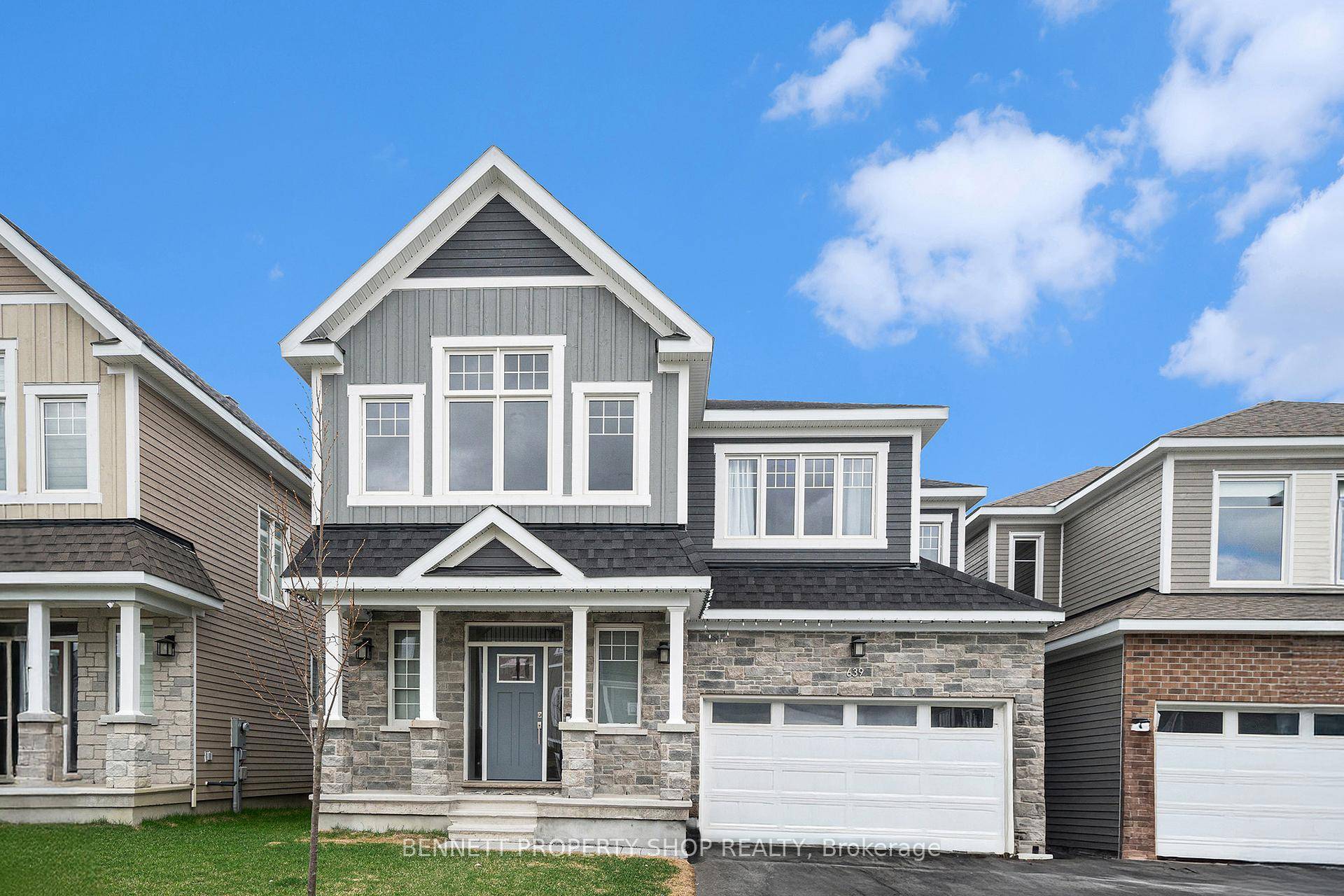 With no rear neighbors, situated on a quiet crescent steps from Meynell Park, this nearly brand new home blends modern elegance with family friendly design.