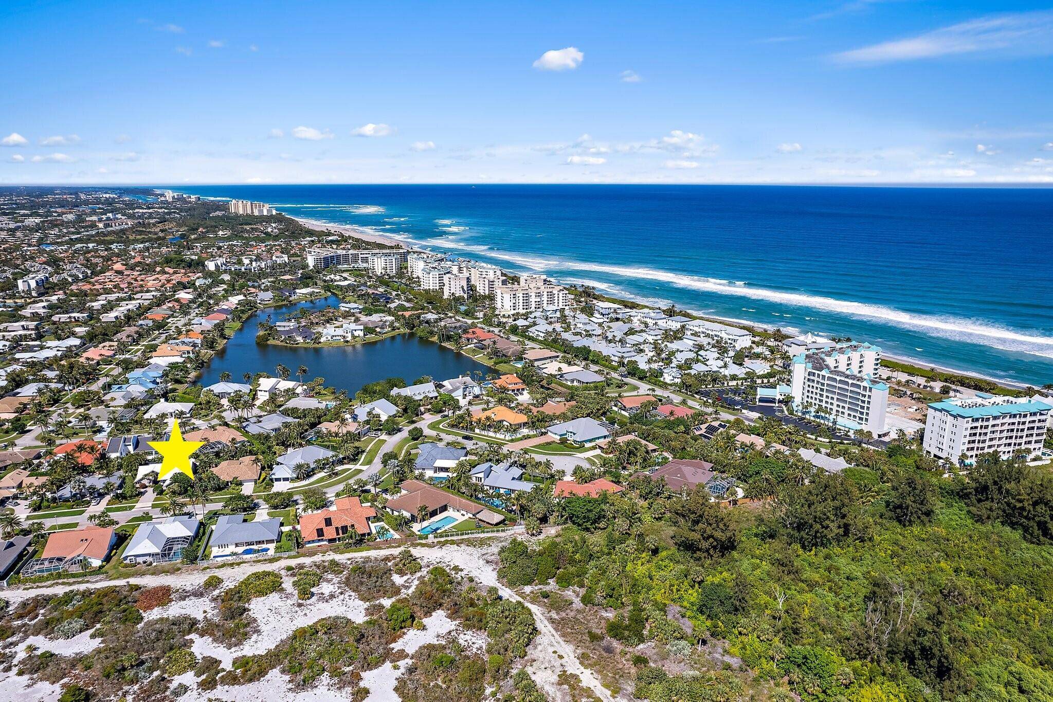 Lucky chance to purchase a CBS home by Jupiter Beach pre renovation and make it your own !