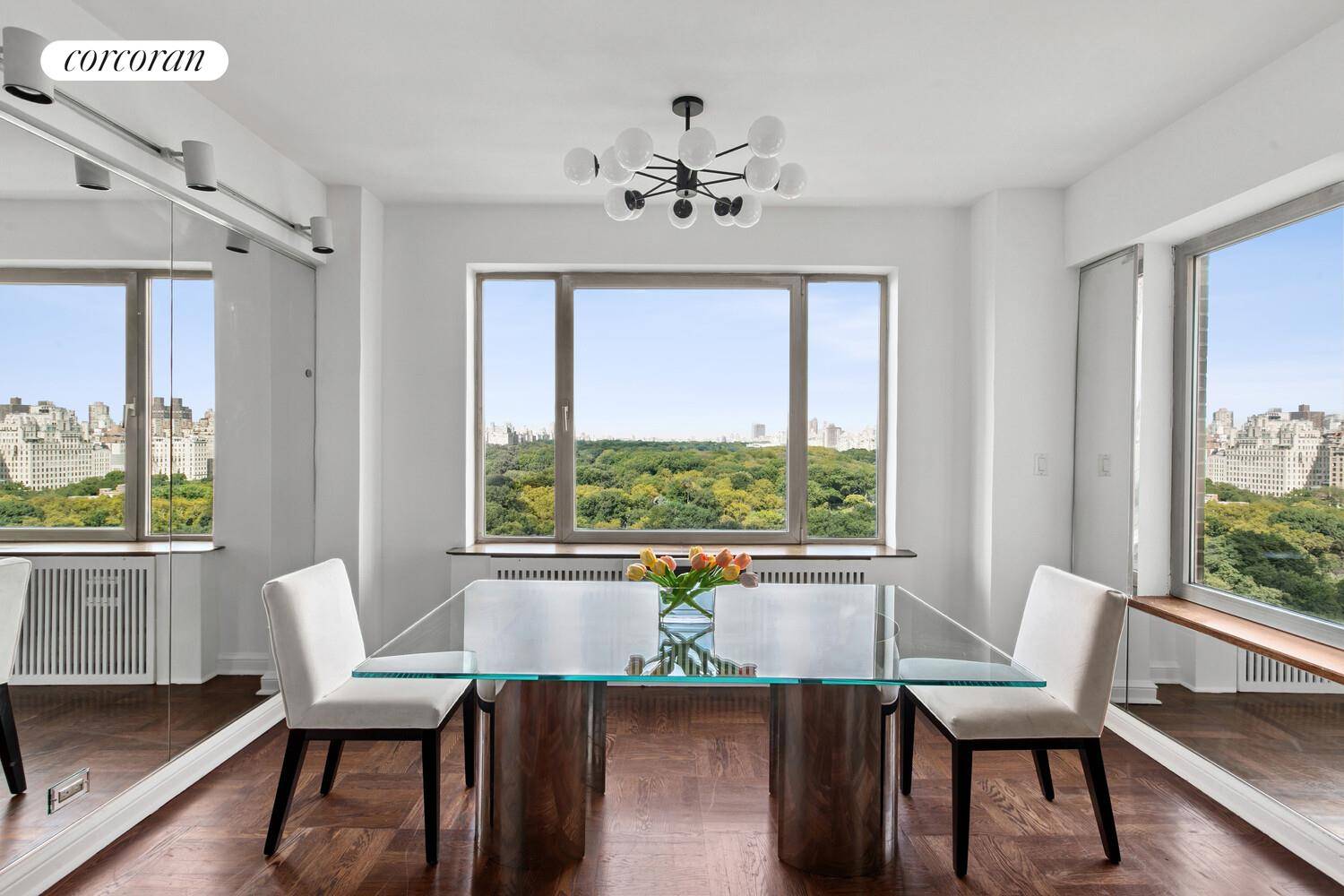 FOREVER VIEWS OF CENTRAL PARK From the first bloom of spring to the colors of autumn, you can watch the seasons unfold right outside your window.