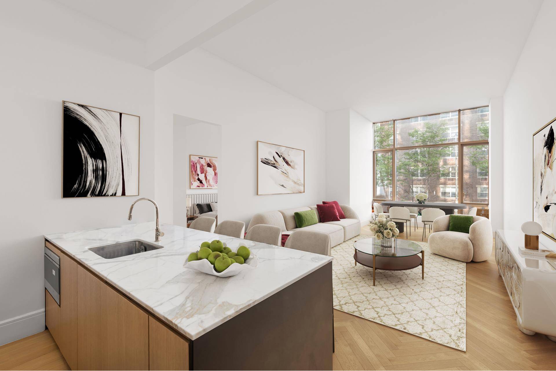 Oversized, Light Filled Residence with Soaring Ceilings.